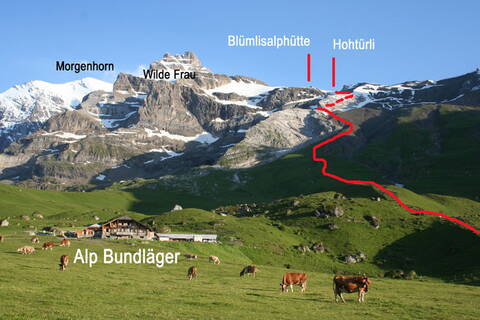 Aufstieg Blümlisalphütte