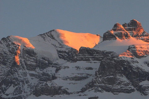 Zoom: Evening mood on the «Wilde Frau» mountain